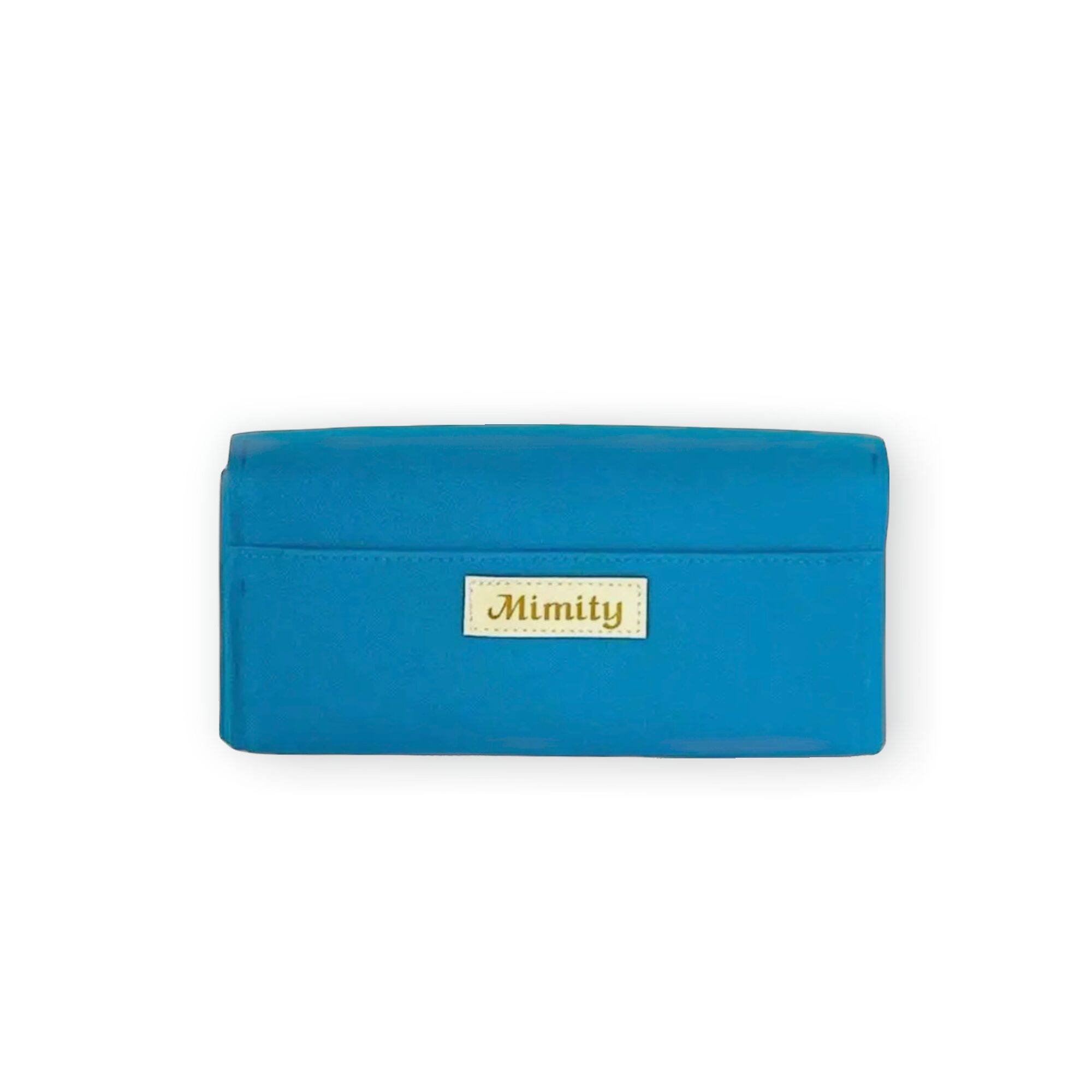 フラップ開閉型•家計やりくり財布•3費目管理用・ターコイズブルー・背面