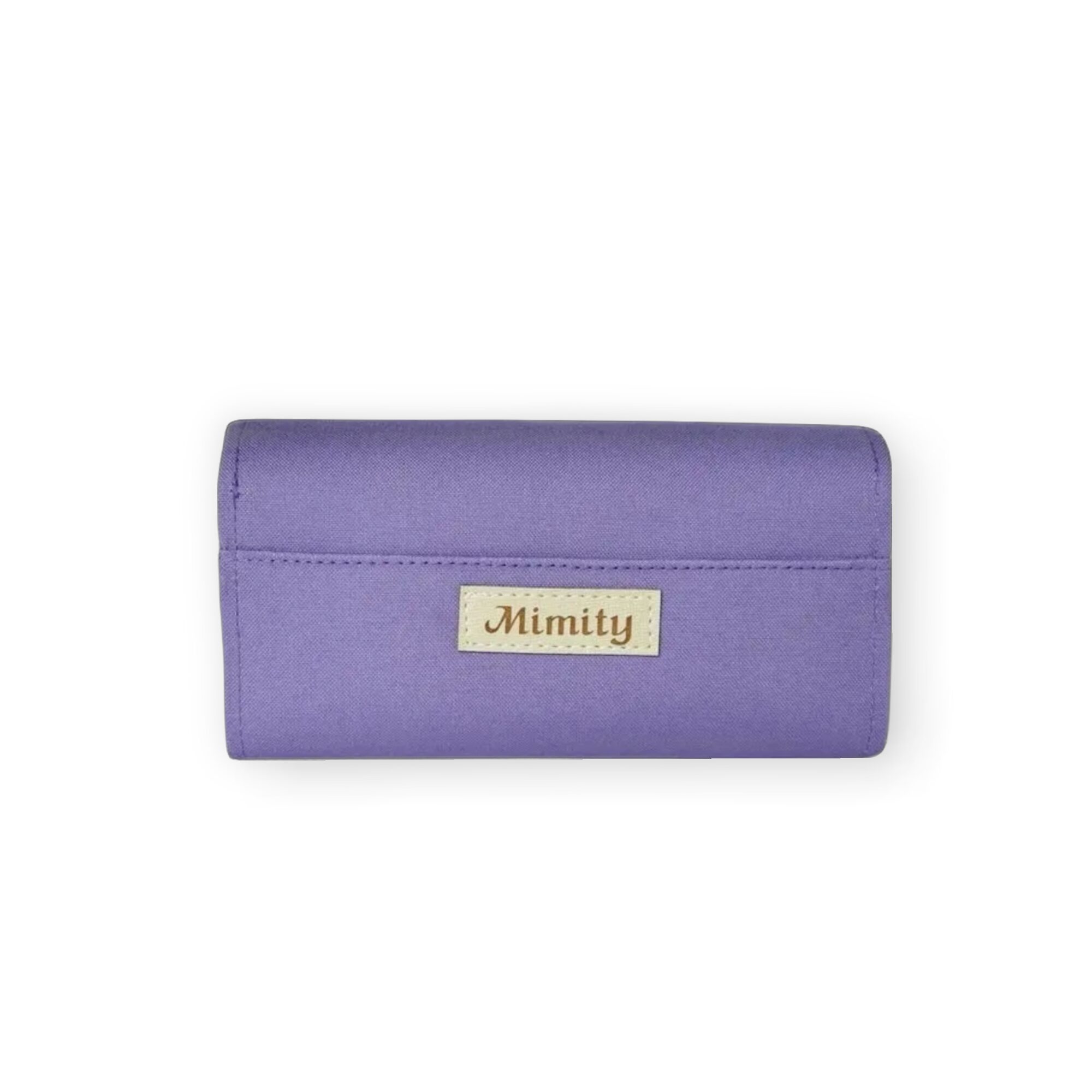フラップ開閉型•家計やりくり財布•3費目管理用・ラベンダー・背面