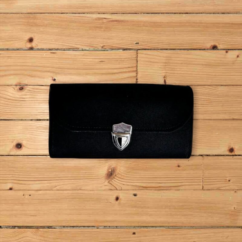 フラップ開閉型・家計やりくり財布・3費目管理用・ブラック