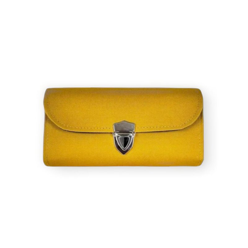 フラップ開閉型•家計やりくり財布•３費目管理用･マスタード