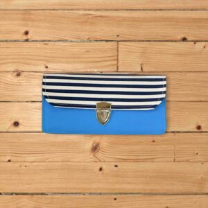 ターコイズブルー×ボーダー【3費目管理用】