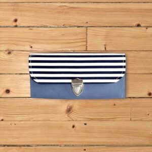 ブルーグレー×ボーダー【3費目管理用】