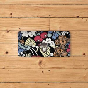 植物柄ブラック【3費目管理用】