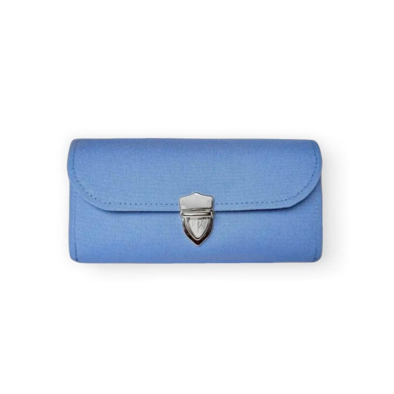 フラップ開閉型•家計やりくり財布•3費目管理用・スカイブルー