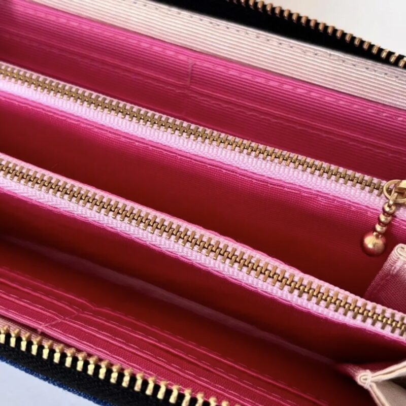 ラウンドファスナー型・家計やりくり財布・2費目管理用・ファスナーポケット