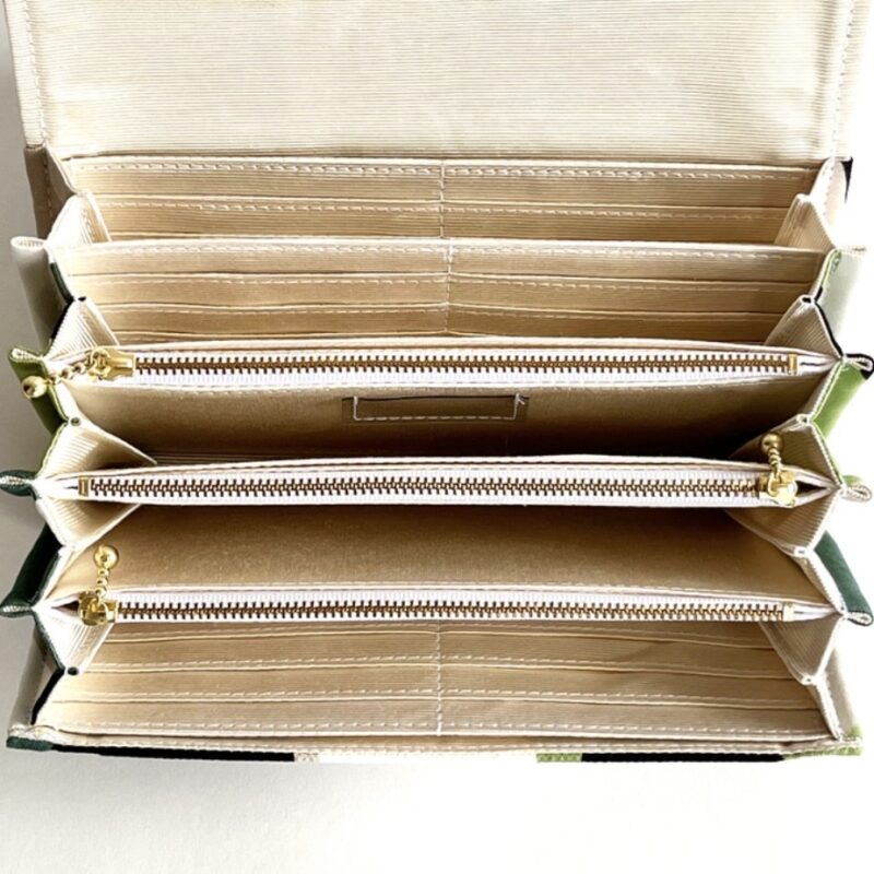 フラップ開閉型•家計やりくり財布•3費目管理用・シンプルウェーブ・内部