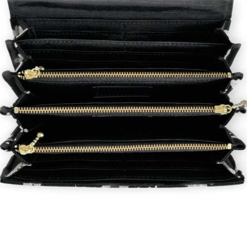 フラップ開閉型•家計やりくり財布•３費目管理用･北欧花柄･内部