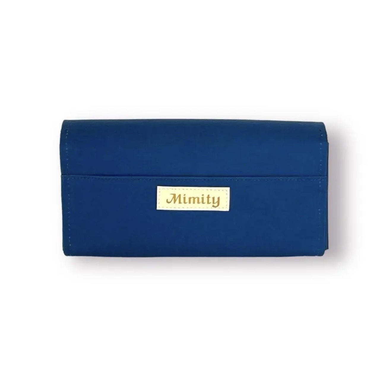 フラップ開閉型•家計やりくり財布•3費目管理用・コバルトブルー・背面