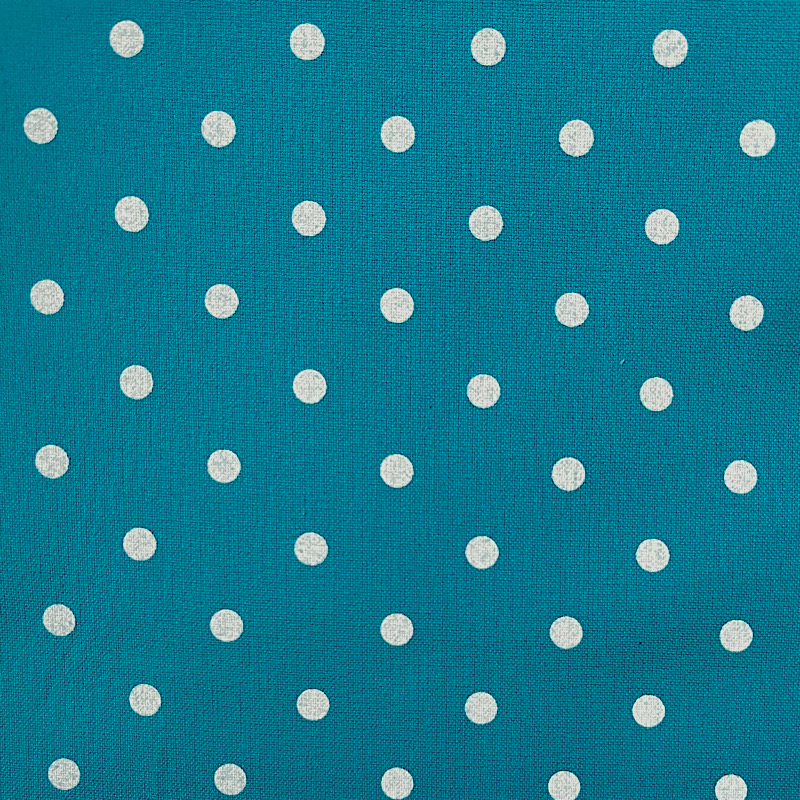11号帆布・水玉ターコイズブルー