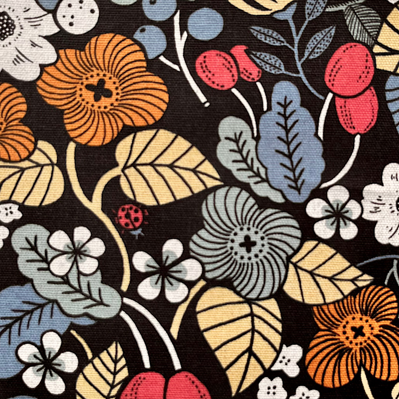 綿麻キャンバス・ブラック