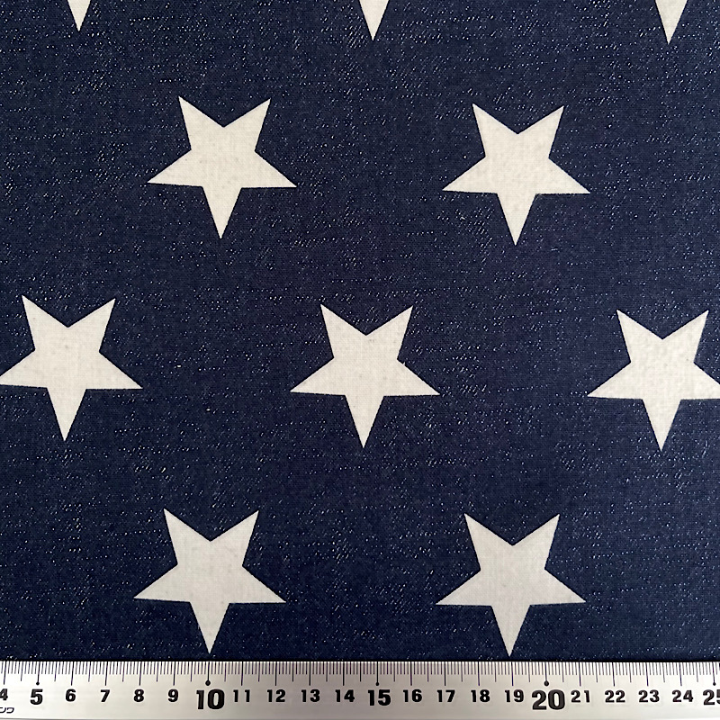 オックス・デニム風スター柄