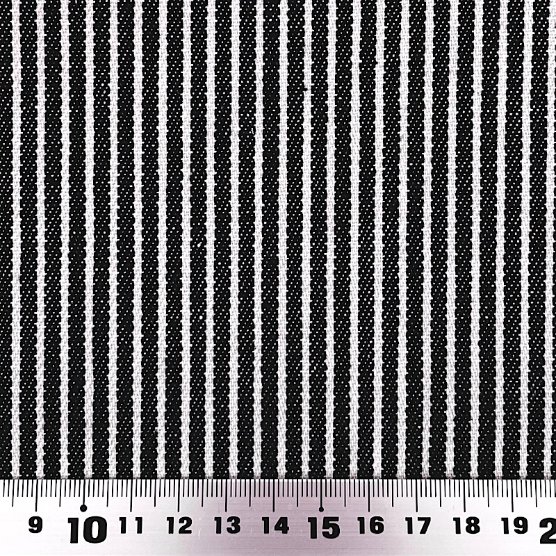 デニム・ヒッコリーストライプ・ブラック