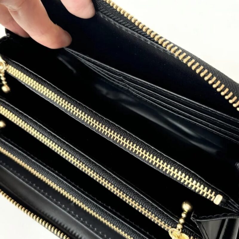 ラウンドファスナー型・家計やりくり財布・3費目管理用・フリーポケット