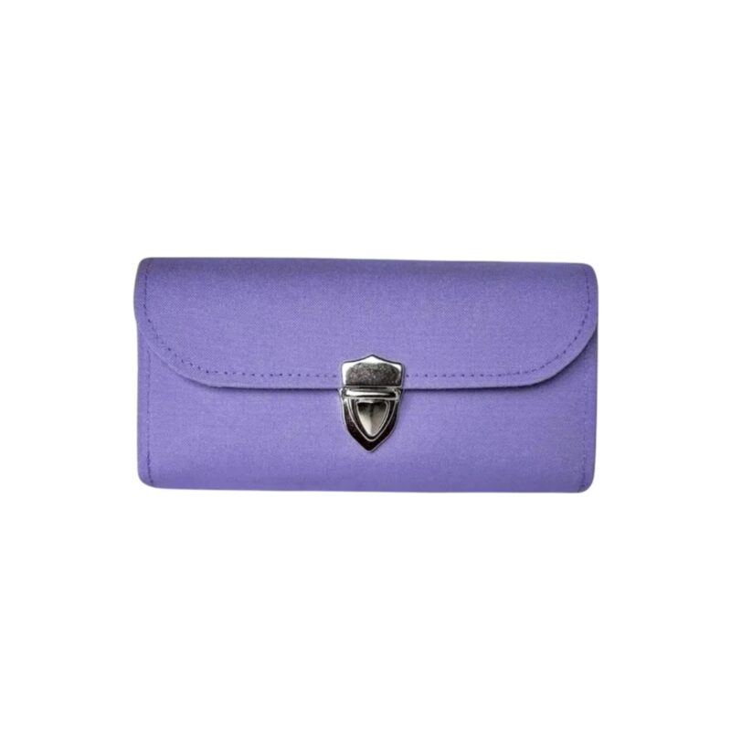 フラップ開閉型•家計やりくり財布•3費目管理用・ラベンダー