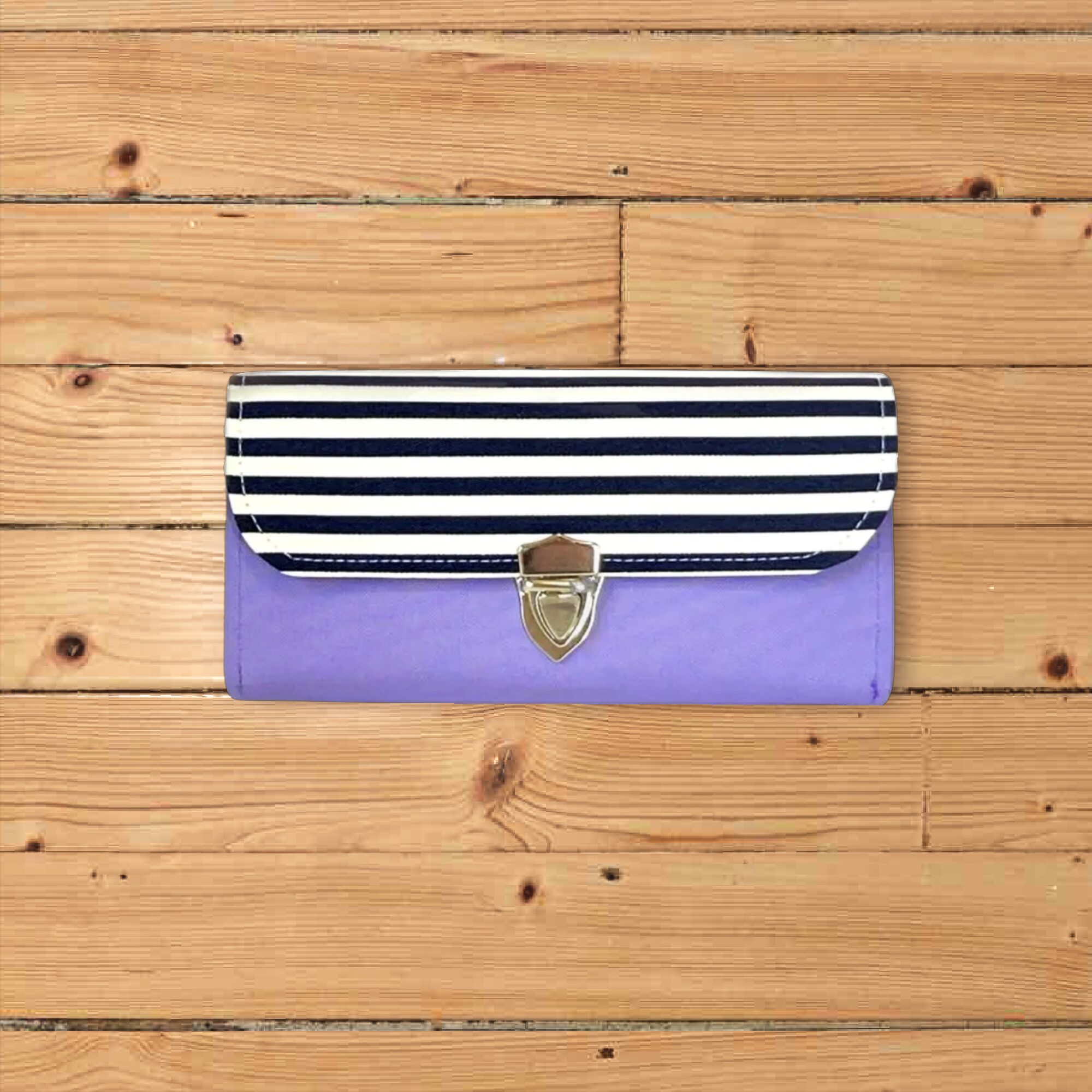 ラベンダー×ボーダー・3費目管理