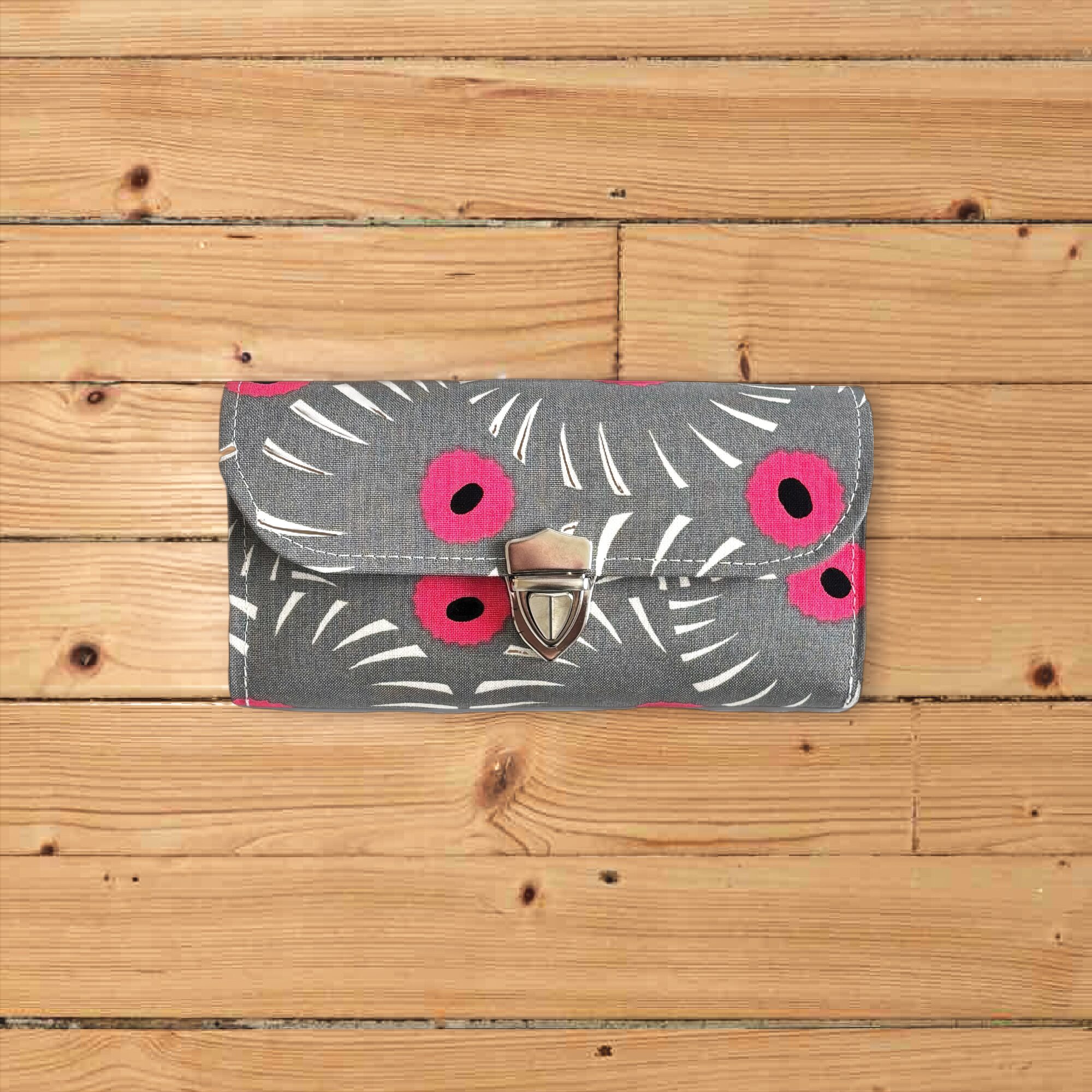 アスター柄グレー・3費目管理