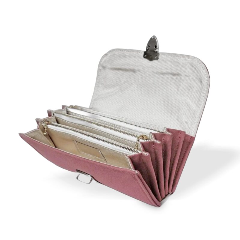 フラップ開閉型・3費目管理・スモークピンク