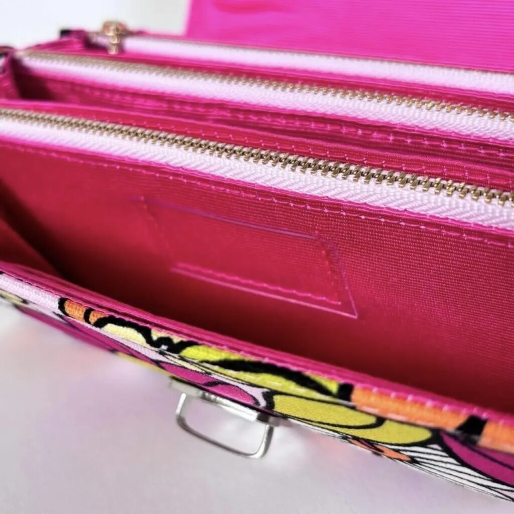 フラップ開閉型・3費目管理・レトロフラワーピンク