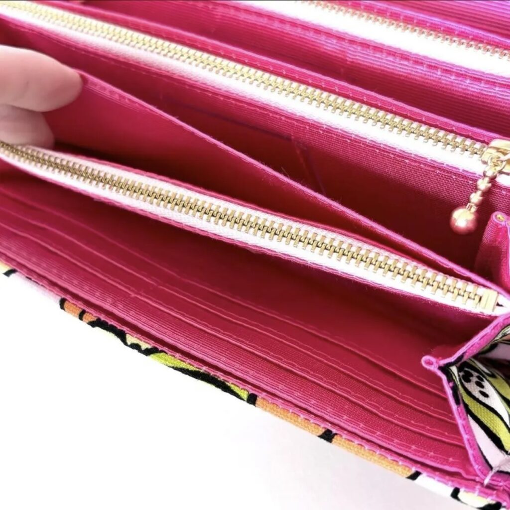 フラップ開閉型・3費目管理・レトロフラワーピンク