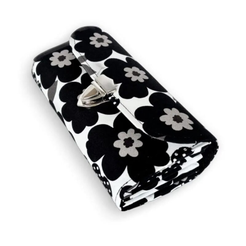 フラップ開閉型・3費目管理・北欧花柄