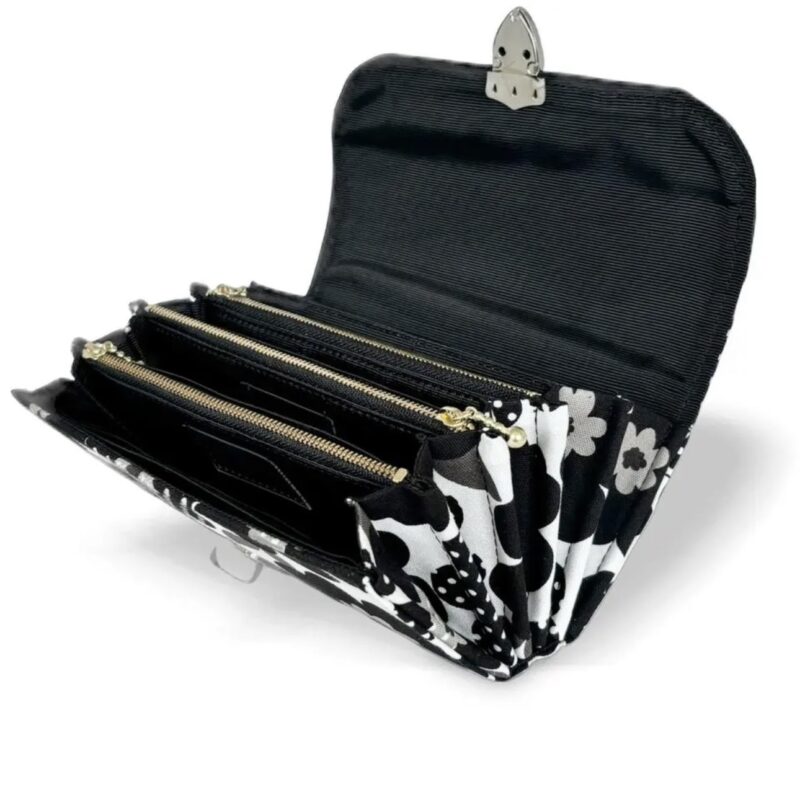 フラップ開閉型・3費目管理・北欧花柄