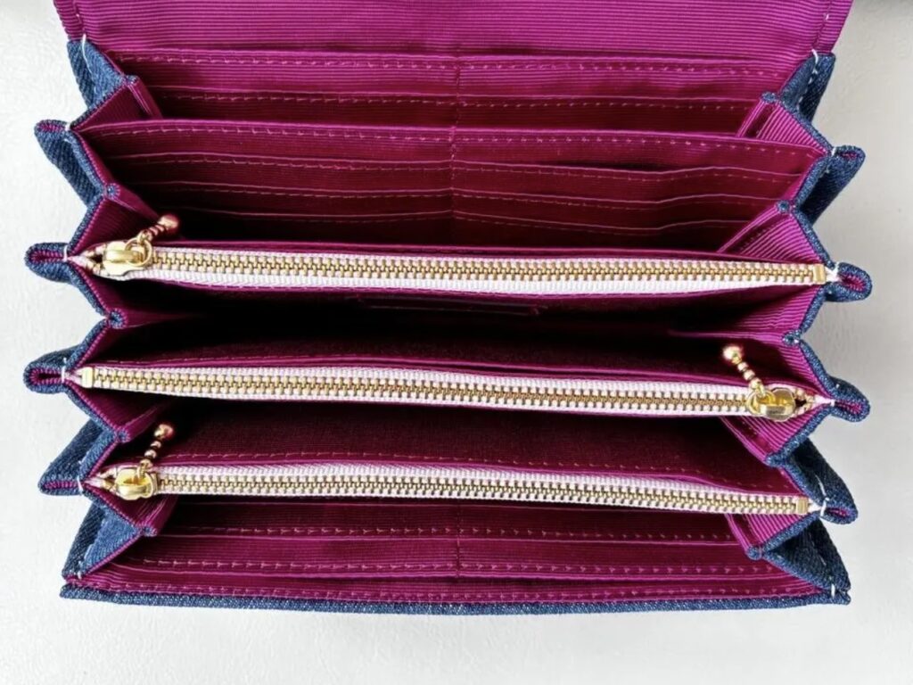 フラップ開閉型・3費目管理・デニム