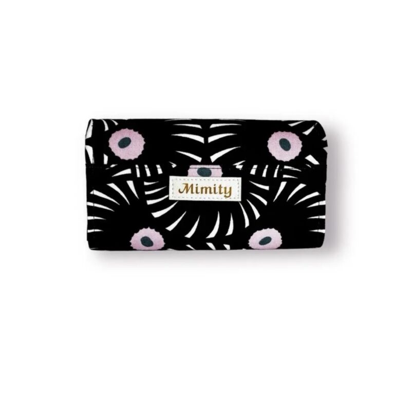 フラップ開閉型・3費目管理・アスター柄ブラック