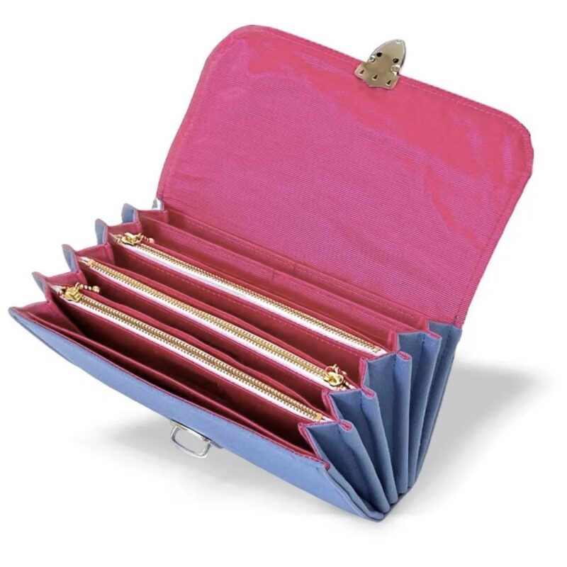 フラップ開閉型・3費目管理・スカイブルー×ボーダー