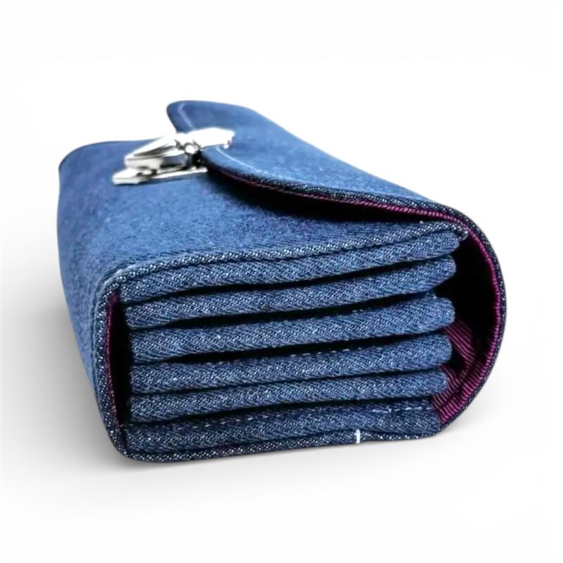 フラップ開閉型・3費目管理・デニム