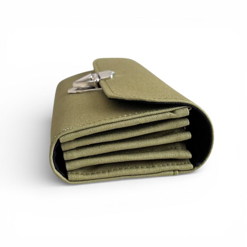 フラップ開閉型・カーキグリーン・3費目管理・横