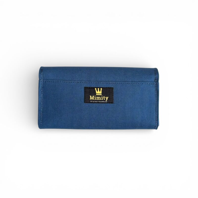 フラップ開閉型・3費目管理・コバルトブルー・背面