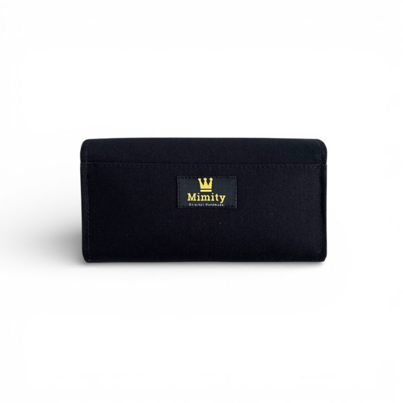 フラップ開閉型・3費目管理・ブラック・背面