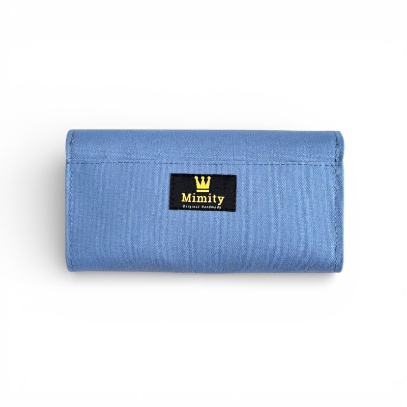 フラップ開閉型・3費目管理・スカイブルー・背面