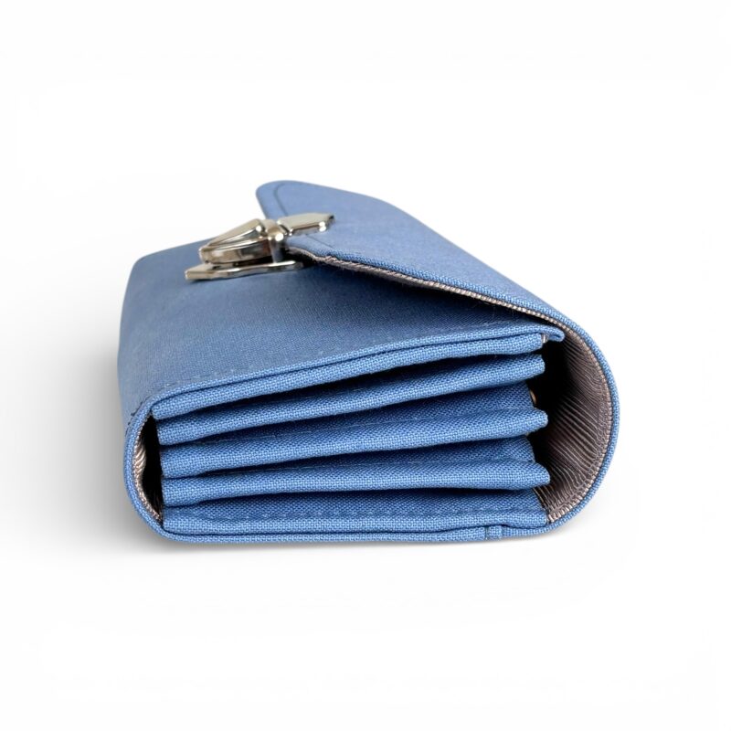 フラップ開閉型・3費目管理・スカイブルー・横