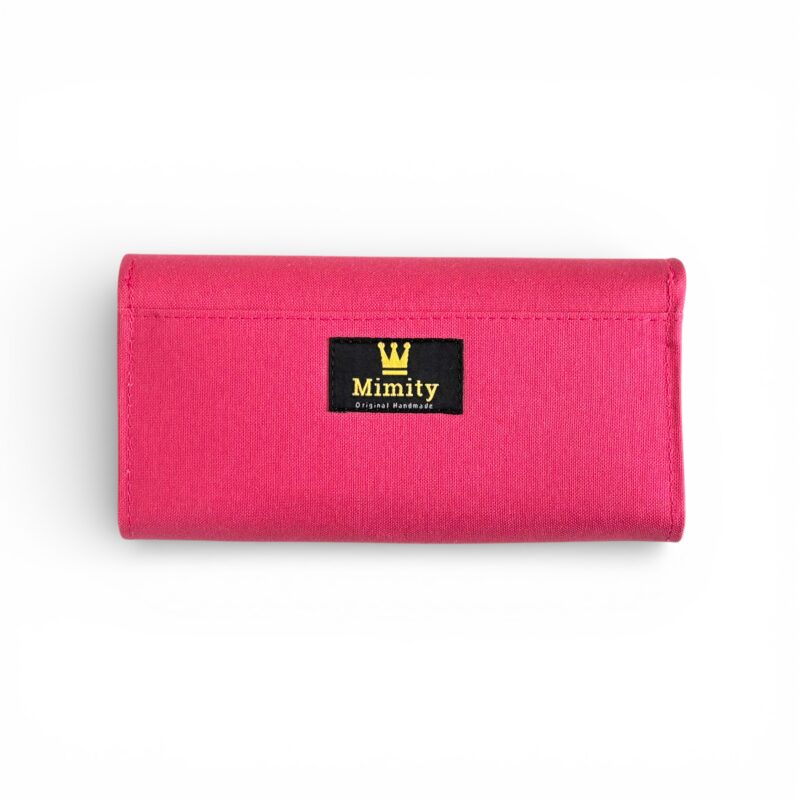 フラップ開閉型・3費目管理・チェリーピンク・背面