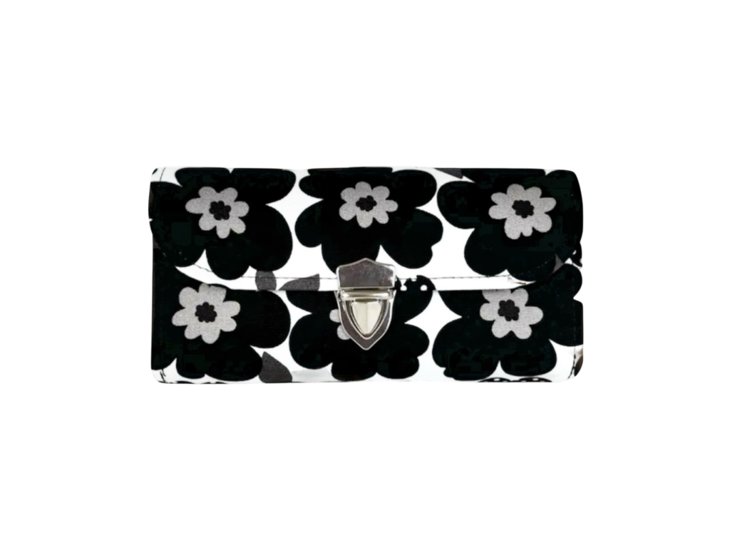 フラップ開閉型・3費目管理・北欧花柄